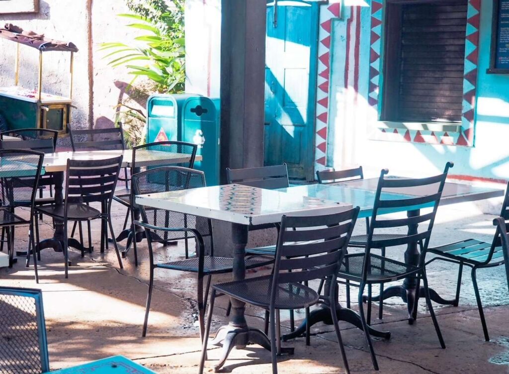 Seating at Yak and Yet Animal Kingdom Take A Break at Disney