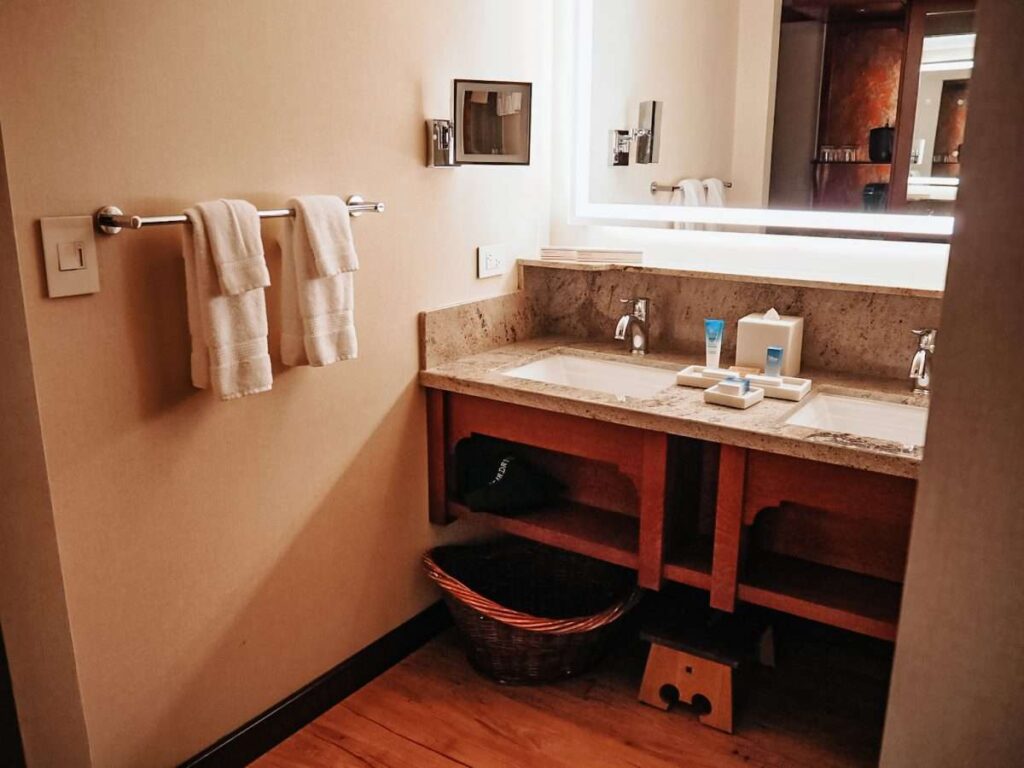 Bathrooms at Disney Grand Californian Hotel disneyland