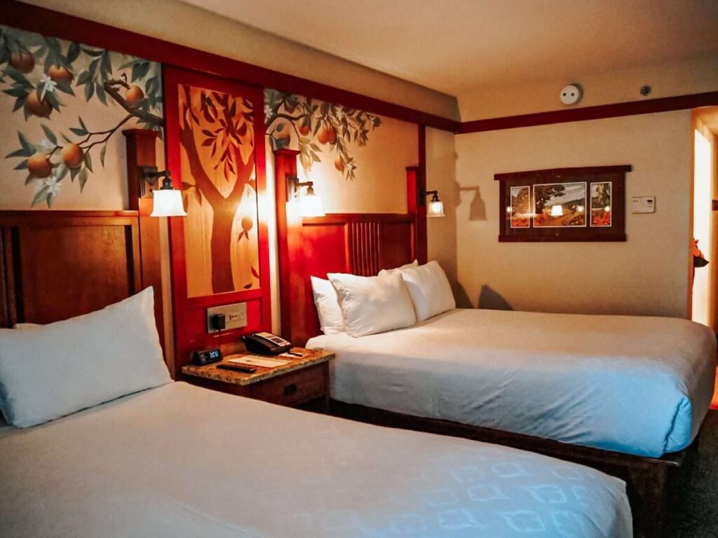 Beds at Disney Grand Californian Hotel disneyland