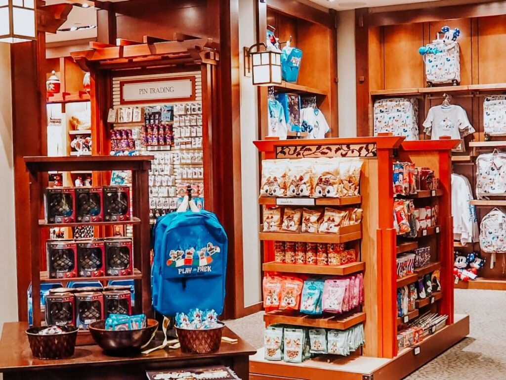 Gift shop at Disneyland Grand Californian Hotel