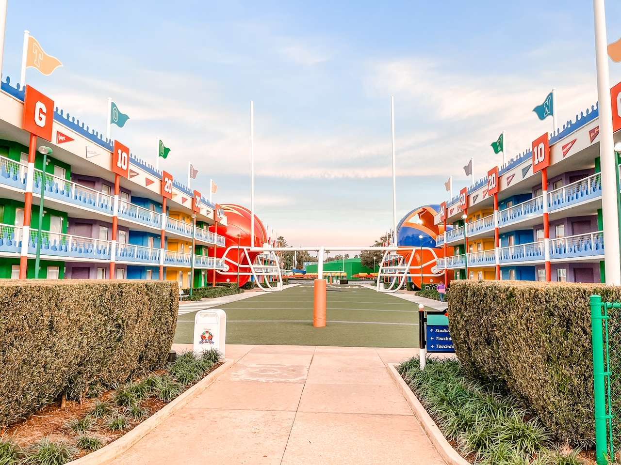Football buildings at All Star Sports Hotel