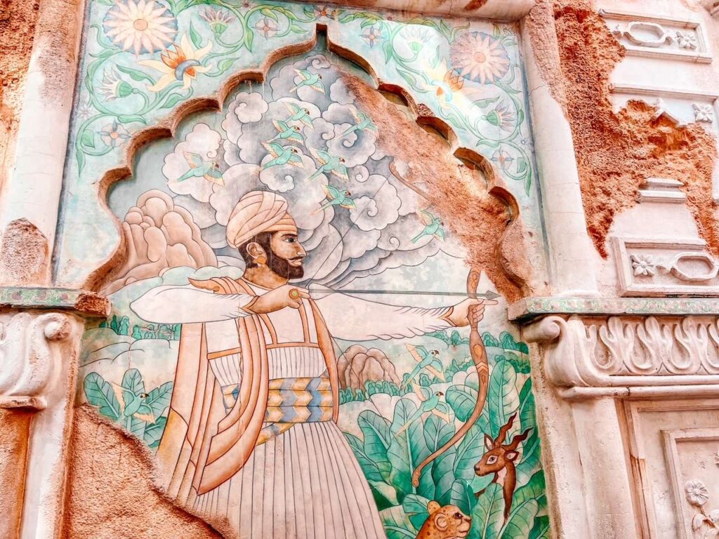 Hidden Mickey in the Maharaja Jungle Trek Disney World Animal Kingdom