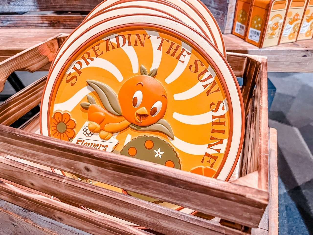Sunshine Orange Bird Flower and Garden Merchandise