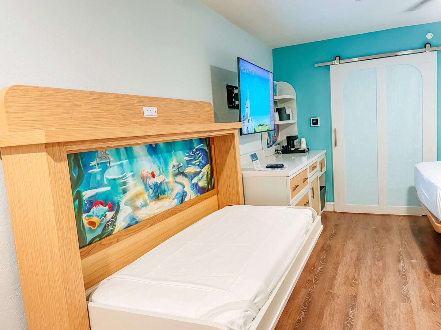 Disney World Caribbean Beach Little Mermaid Rooms Murphy Bed