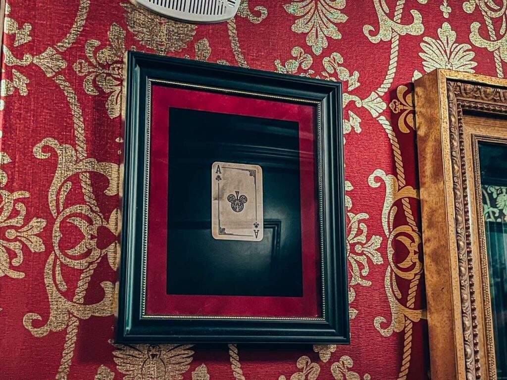 Hidden Mickey Playing Card on Disney Boardwalk Abracadabar