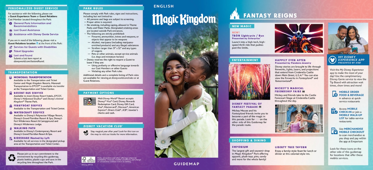 Magic Kingdom Park Map 1