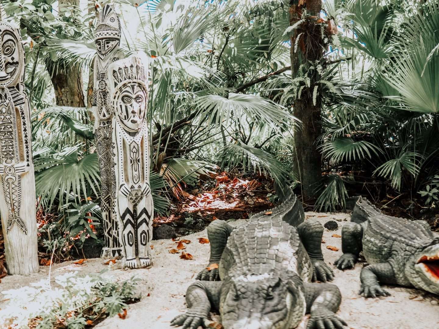 Alligators at Jungle Cruise Ride Disney