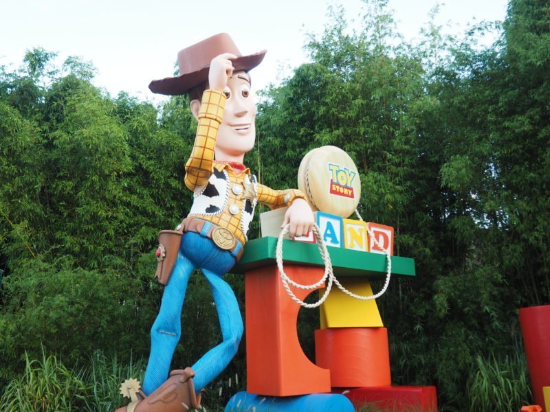 Woody Statue in Toy Story Land