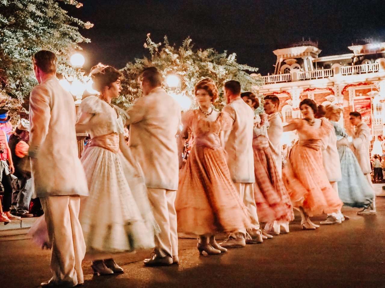 Haunted Mansion Dancers at Boo to you Parade Halloween Party