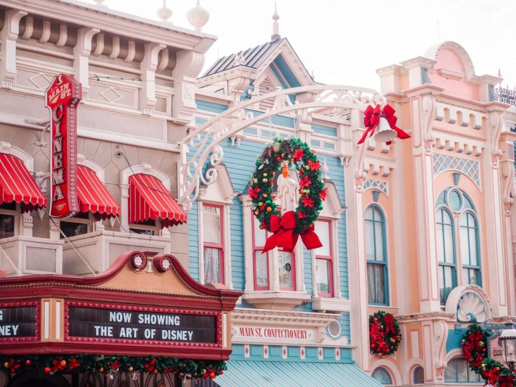 Disney Main Street Christmas Decorations