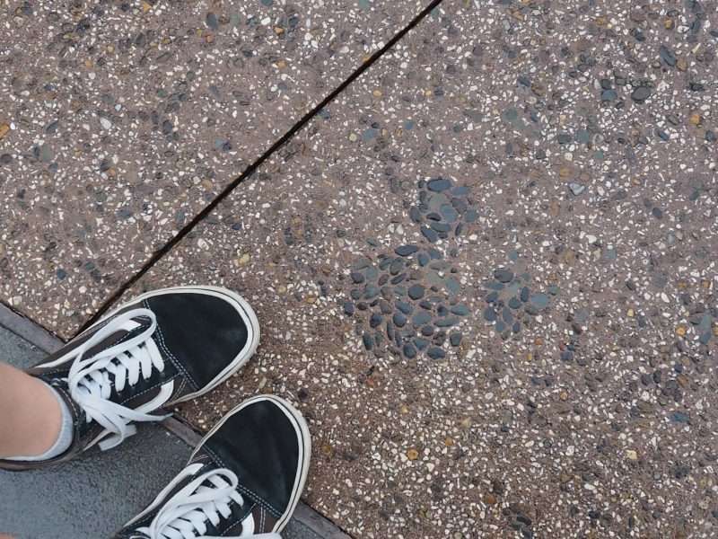 Hidden Mickey Stonework in Disney Springs