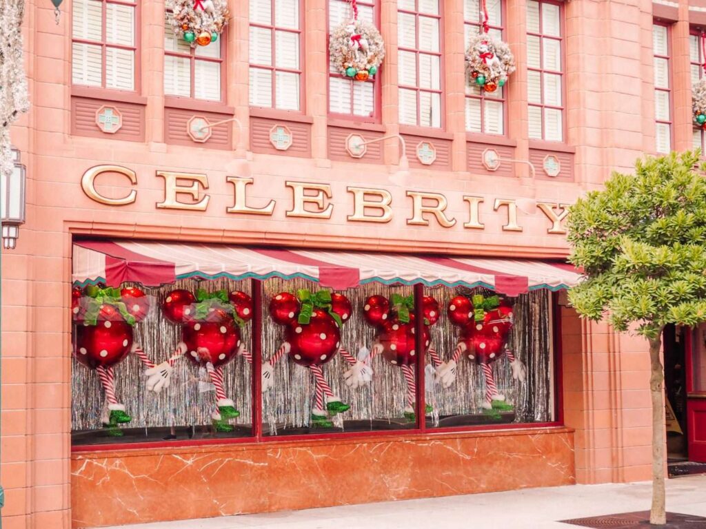 Christmas at Hollywood Studios Shop Fronts