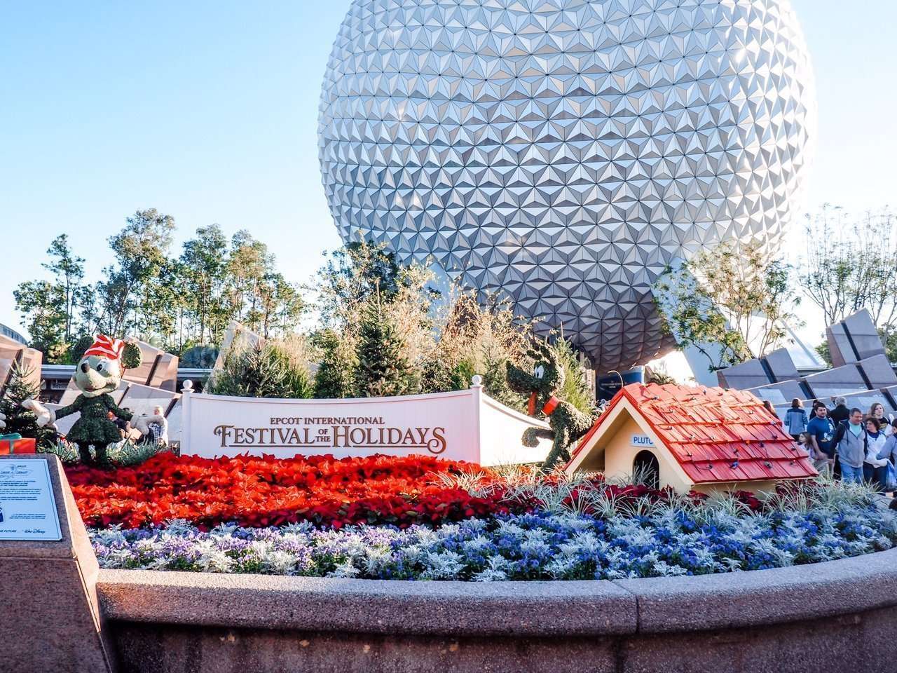 Festival of Holidays Epcot Ball Christmas Decorations