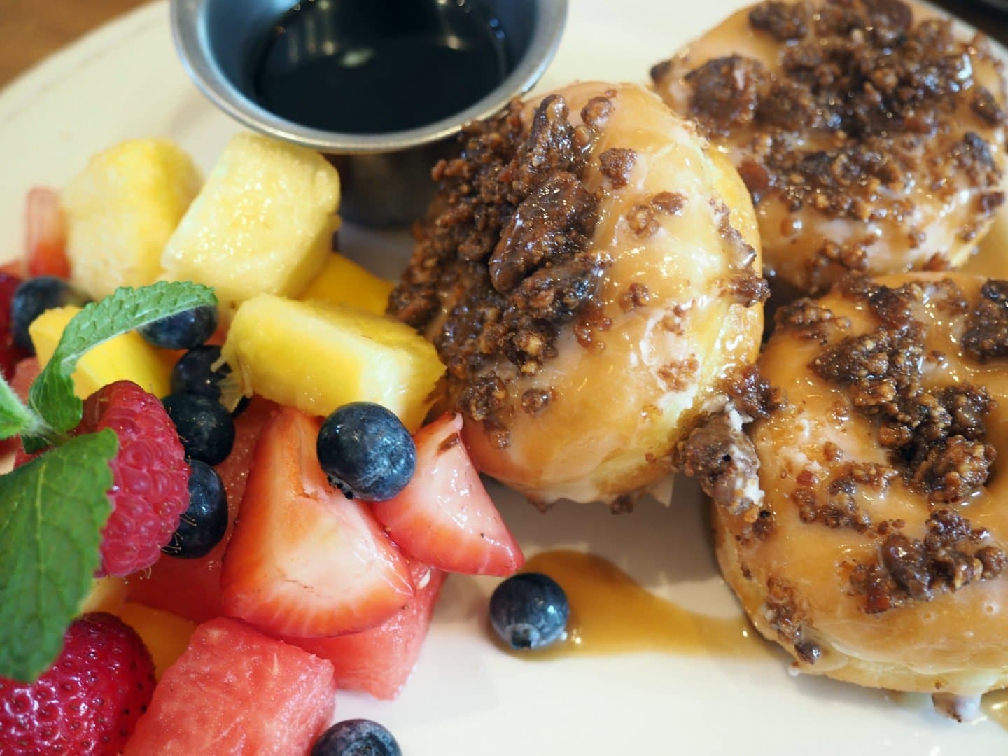Pecan Donuts at Chef Art Smiths Breakfast Disney Springs