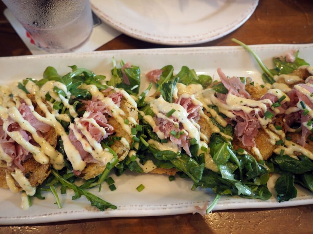 Fried Green Tomatoes at Chef ARt Smiths