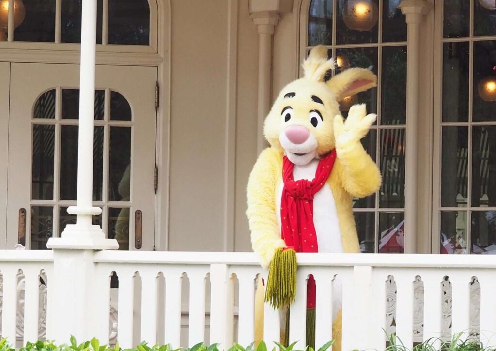 Rabbit at Crystal Palace Character Dining Magic Kingdom