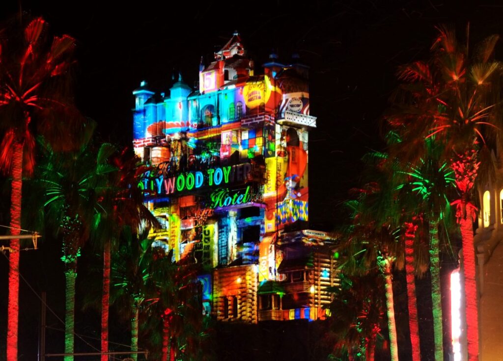 Hollywood Studios Sunset Seasons Greetings Disney Show