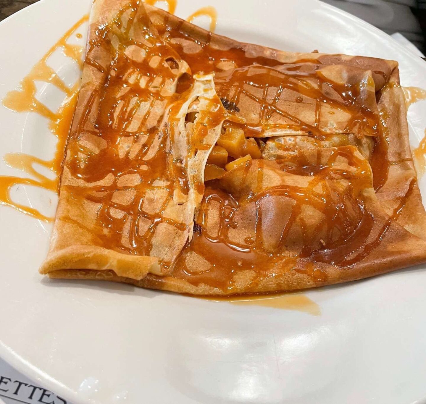 Le Creperie de Paris Crepes Apple and Caramel