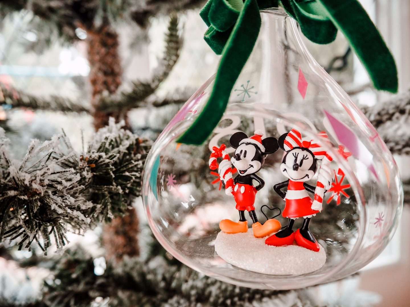 Mickey and Minnie Christmas ornament