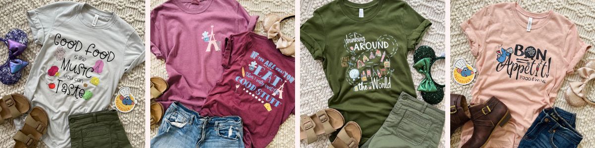 Food and Wine Festival outfits Polka Dot Pixie Shop Shirts