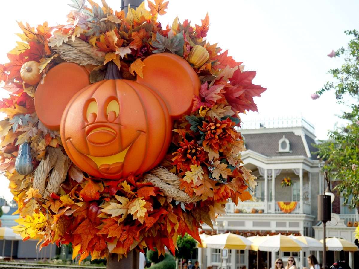 Mickey Wreath Disney Fall and Halloween Decorations