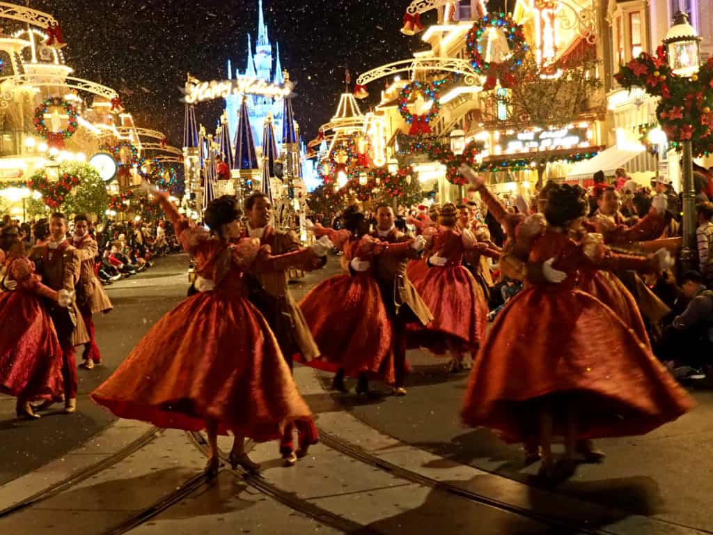 Dancers Mickey's Christmas Party Parade