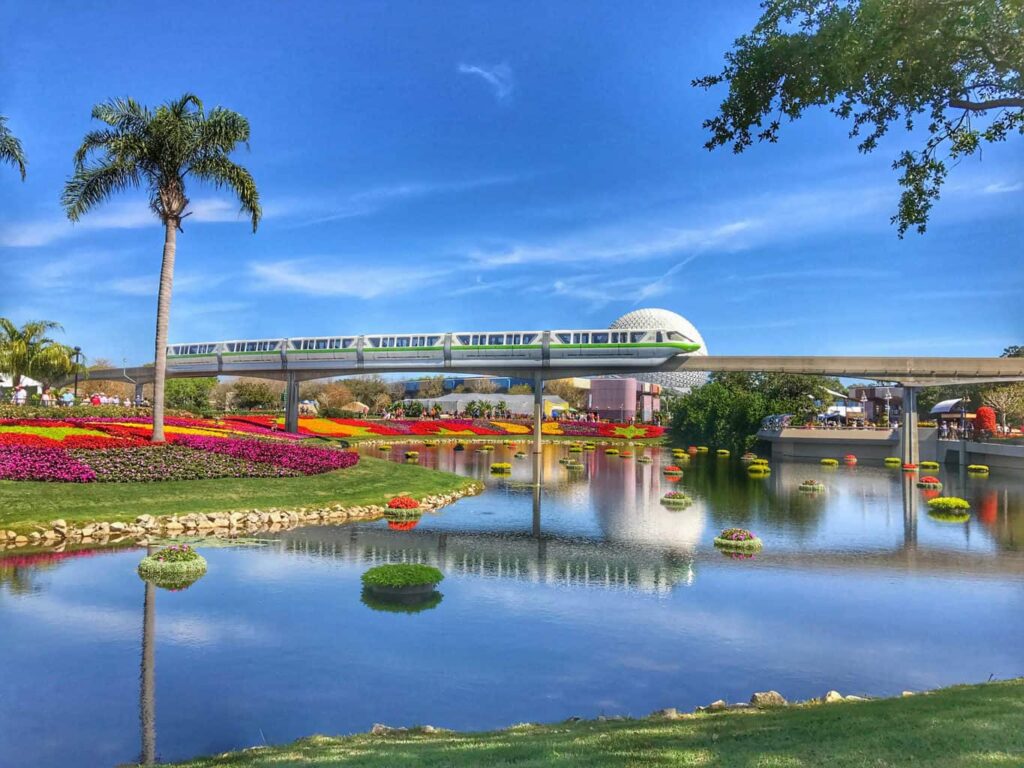 Epcot Monorail Disney World Flower and Garden