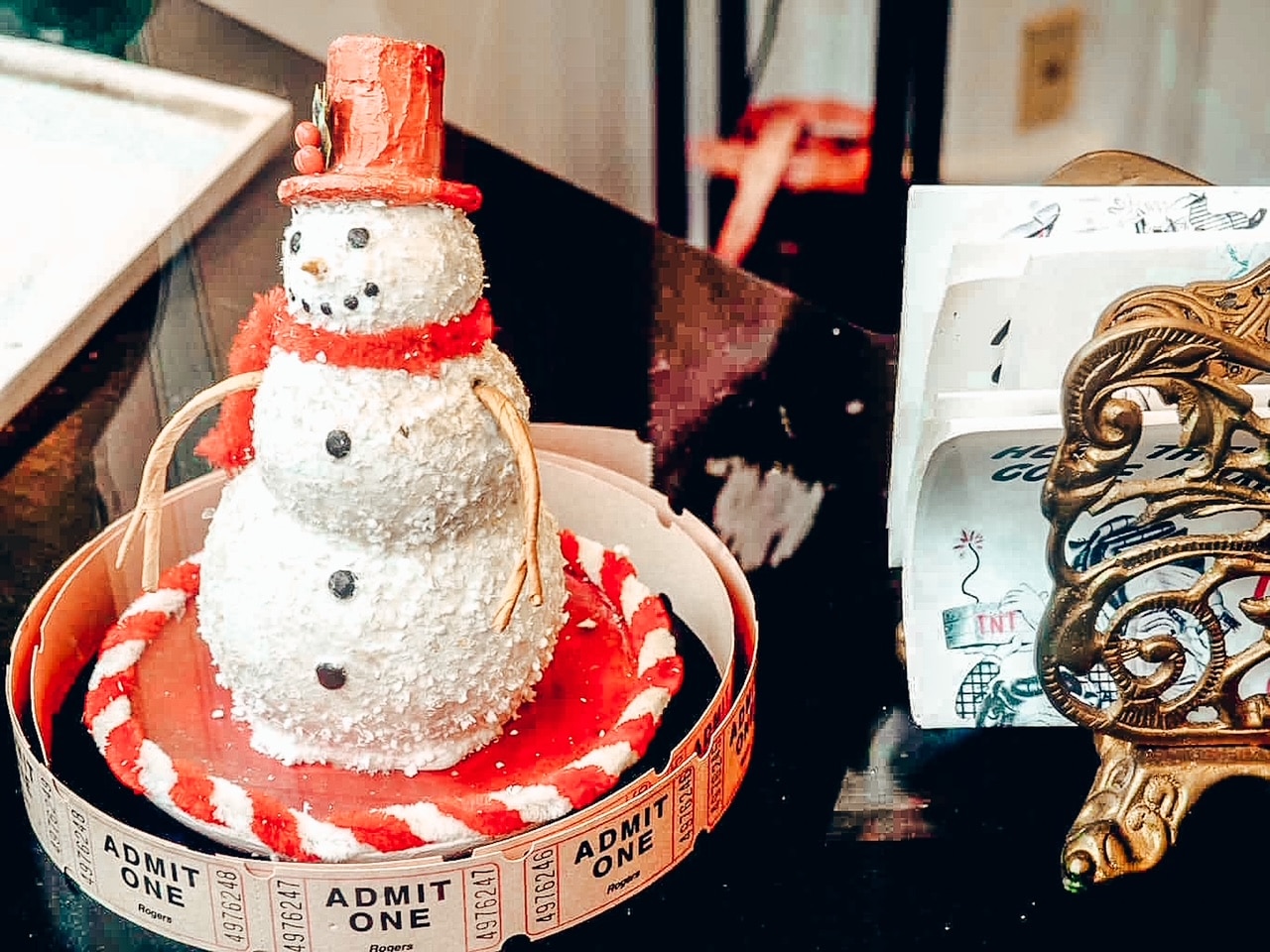 Decorations for Christmas at Hollywood Studios