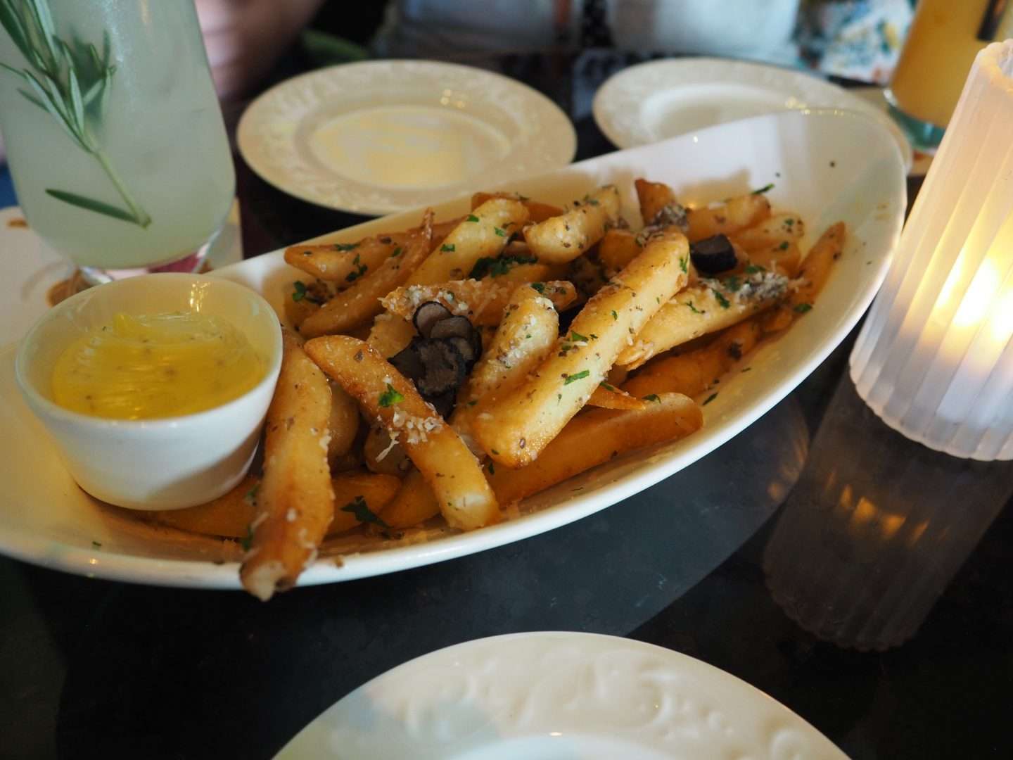 enchanted rose lounge truffle fries