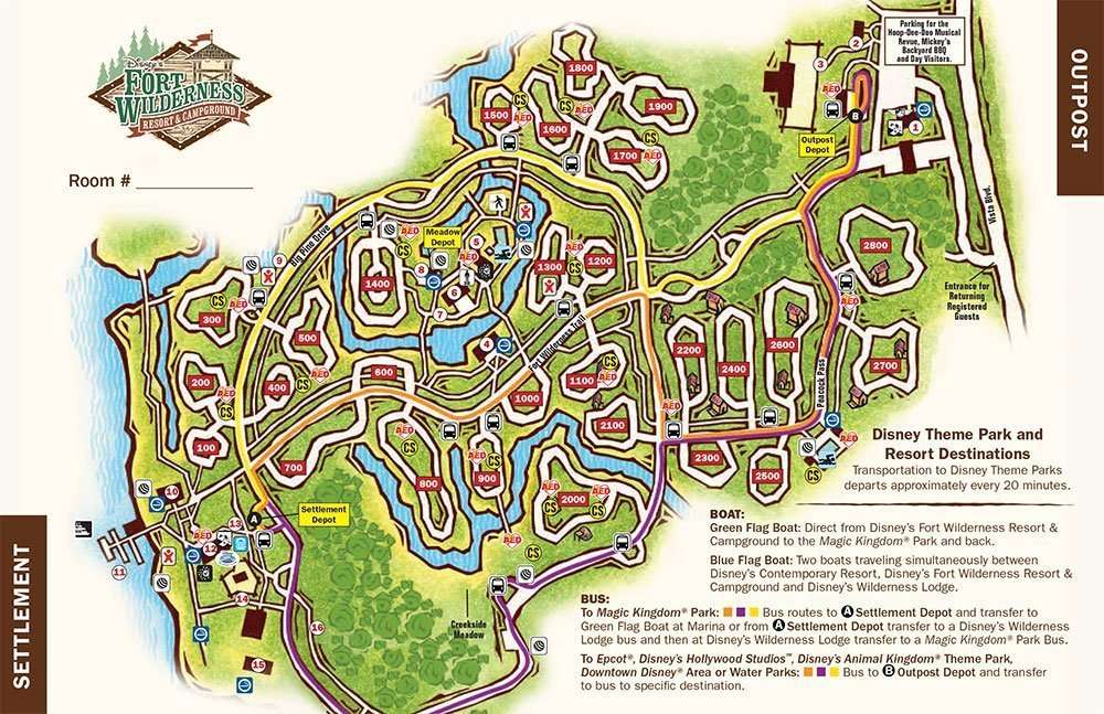 Fort Wilderness Disney Map