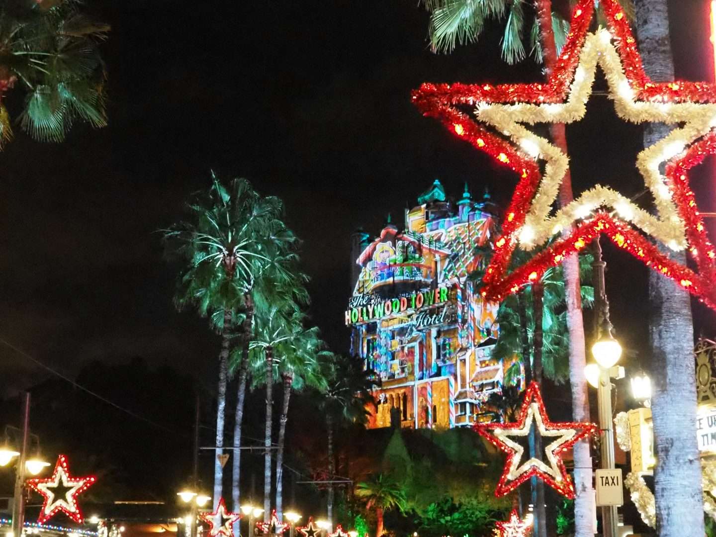 Hollywood Studios Christmas at Night
