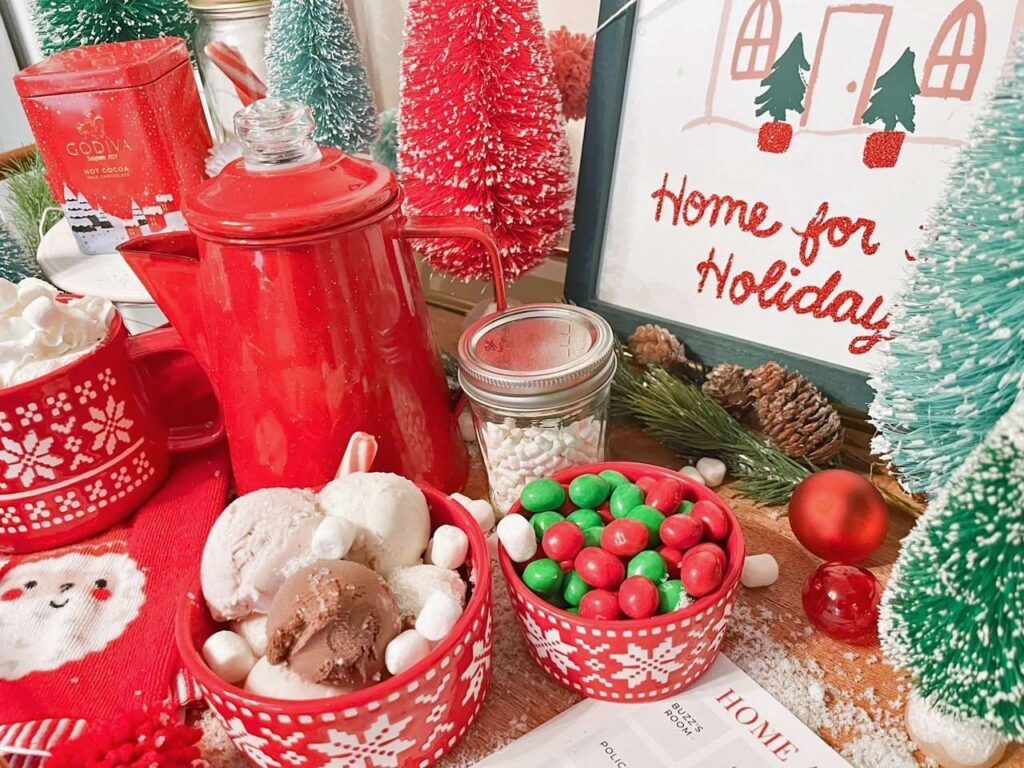 Hot cocoa Bar Home Alone Movie Night
