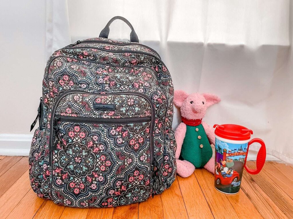 Disney Backpack and Travel Mug Packing List