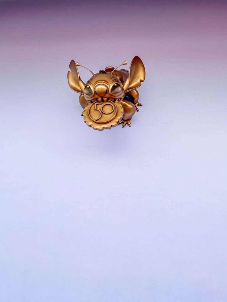 Stitch Statue at Magic Kingdom