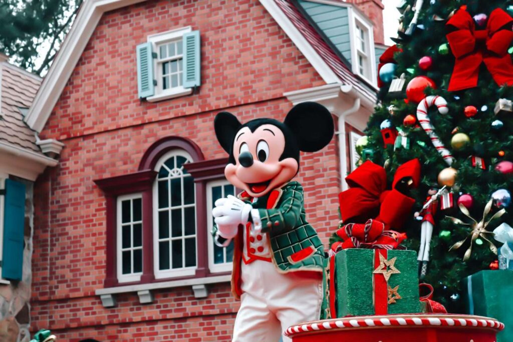 Mickey Mouse in the Christmas Parade