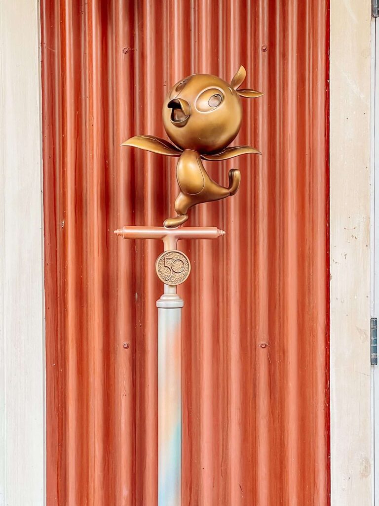 Orange Bird Statue at Magic Kingdom