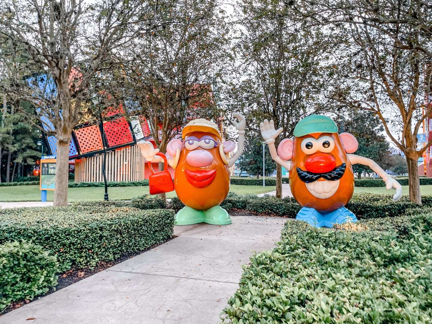 Mr and Mrs Potato Head Pop Century Resort
