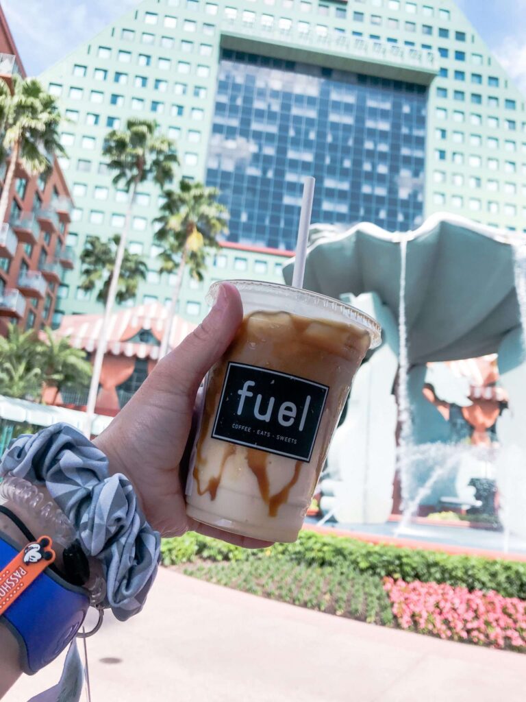 Coffee at Disney Dolphin Hotel Fuel Disney Boardwalk