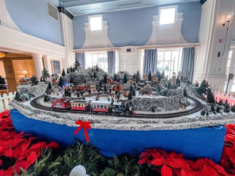 Christmas Train at Yacht Club Disney