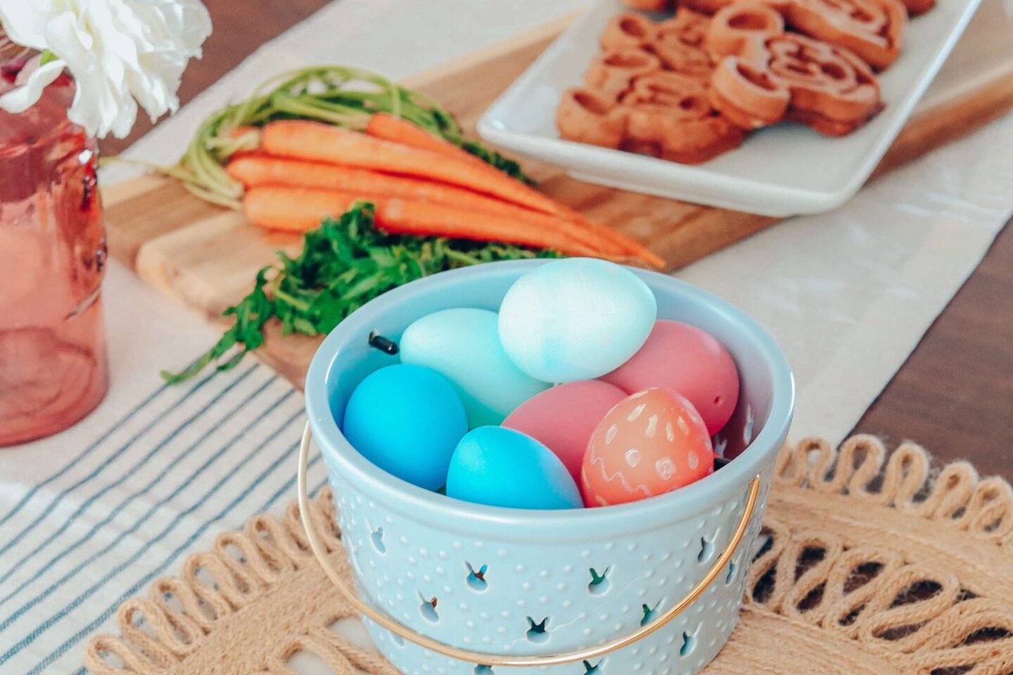 Carrot Cake Mickey Waffles for Easter