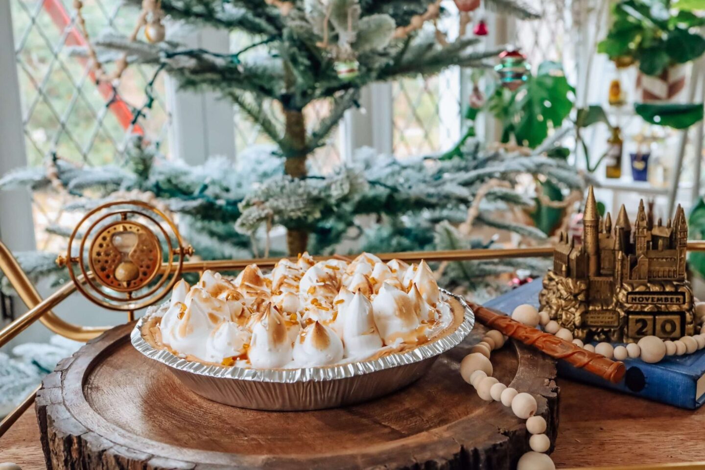 Butterbeer Pie Meringue Torched