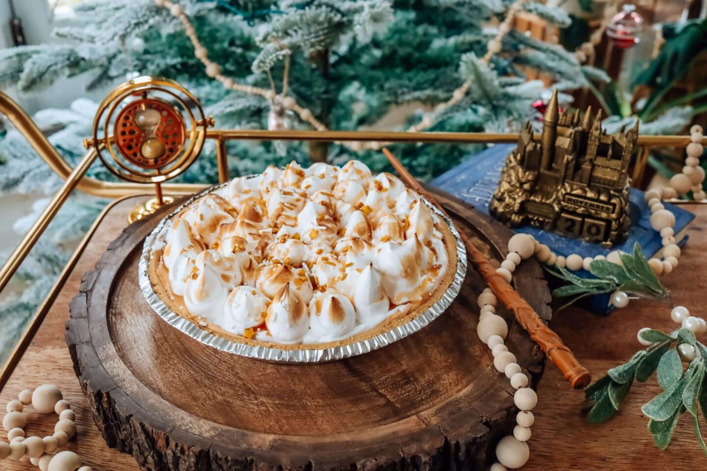 Harry Potter Recipes- Butterbeer Pie for Christmas