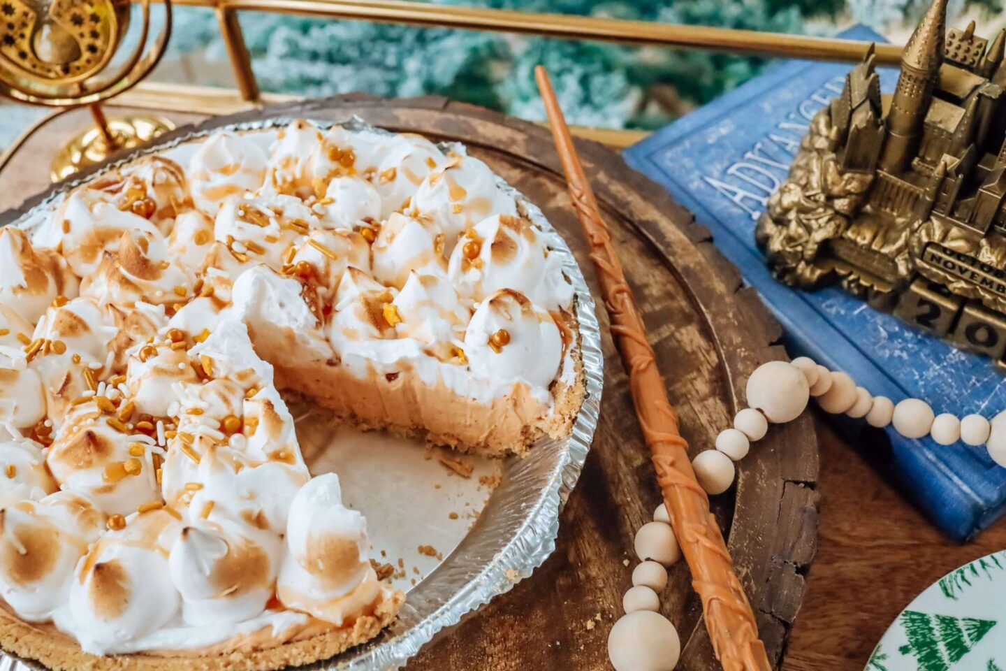 No Bake Butterbeer Pie Harry Potter Recipes