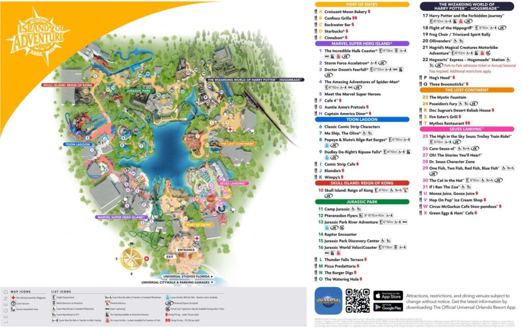 Islands of Adventure Map
