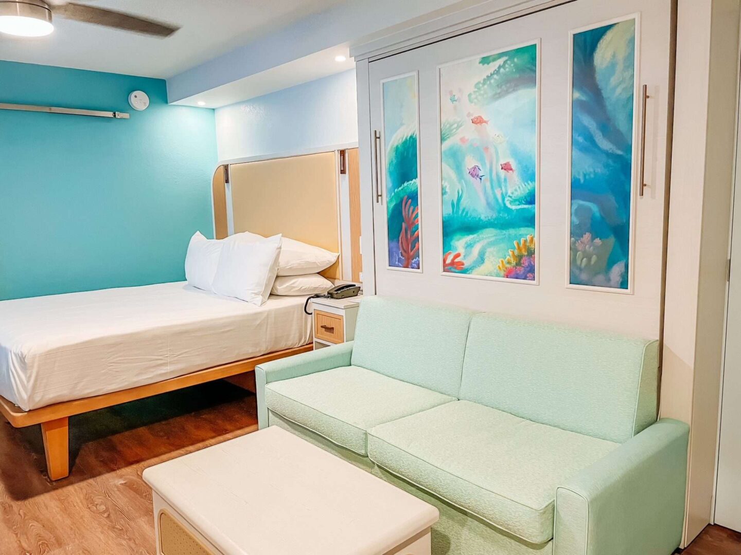 Little Mermaid Rooms Sofa and Bed Caribbean Beach