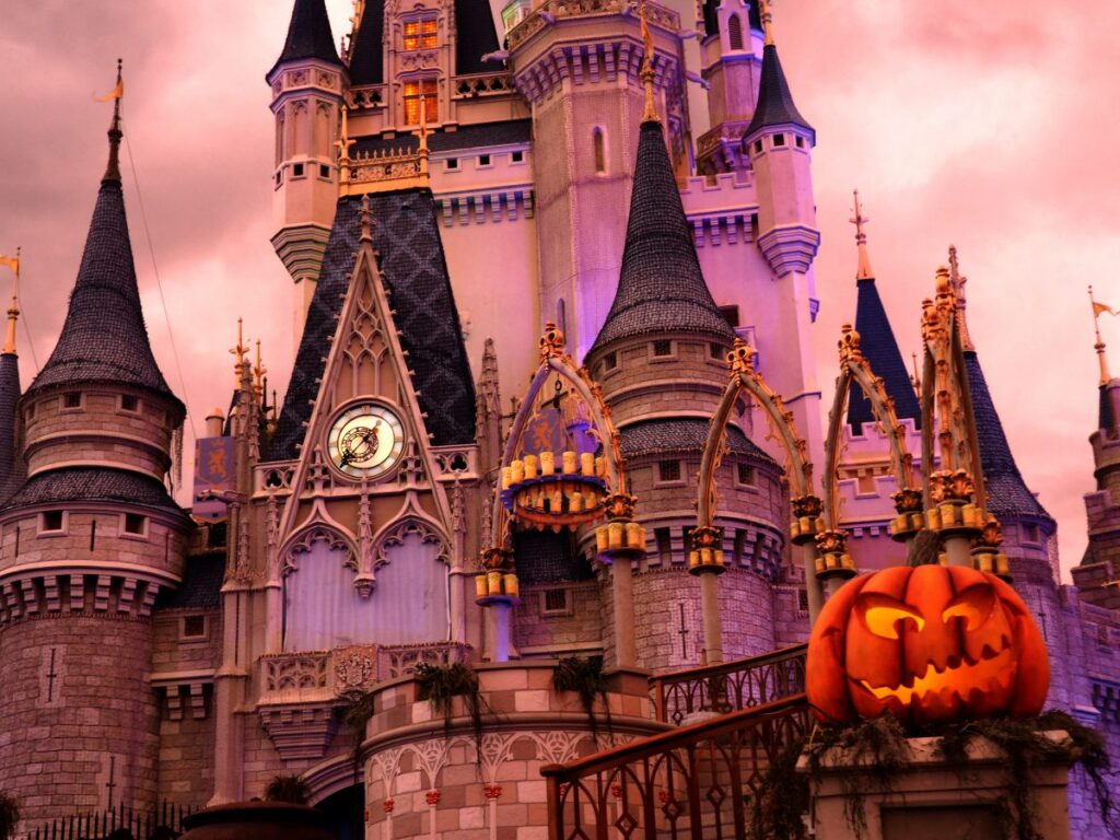 Halloween Castle at Disney World Magic Kingdom