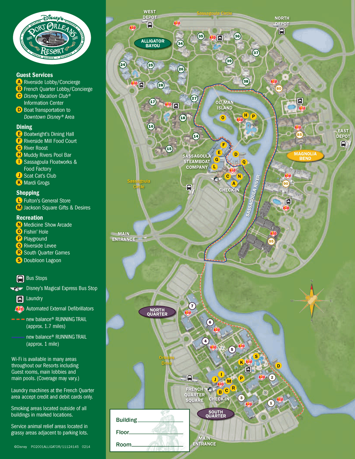 Disney Port Orleans Resort Map