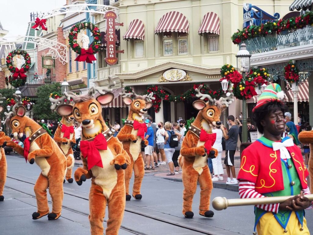 Christmas Characters at Disney World