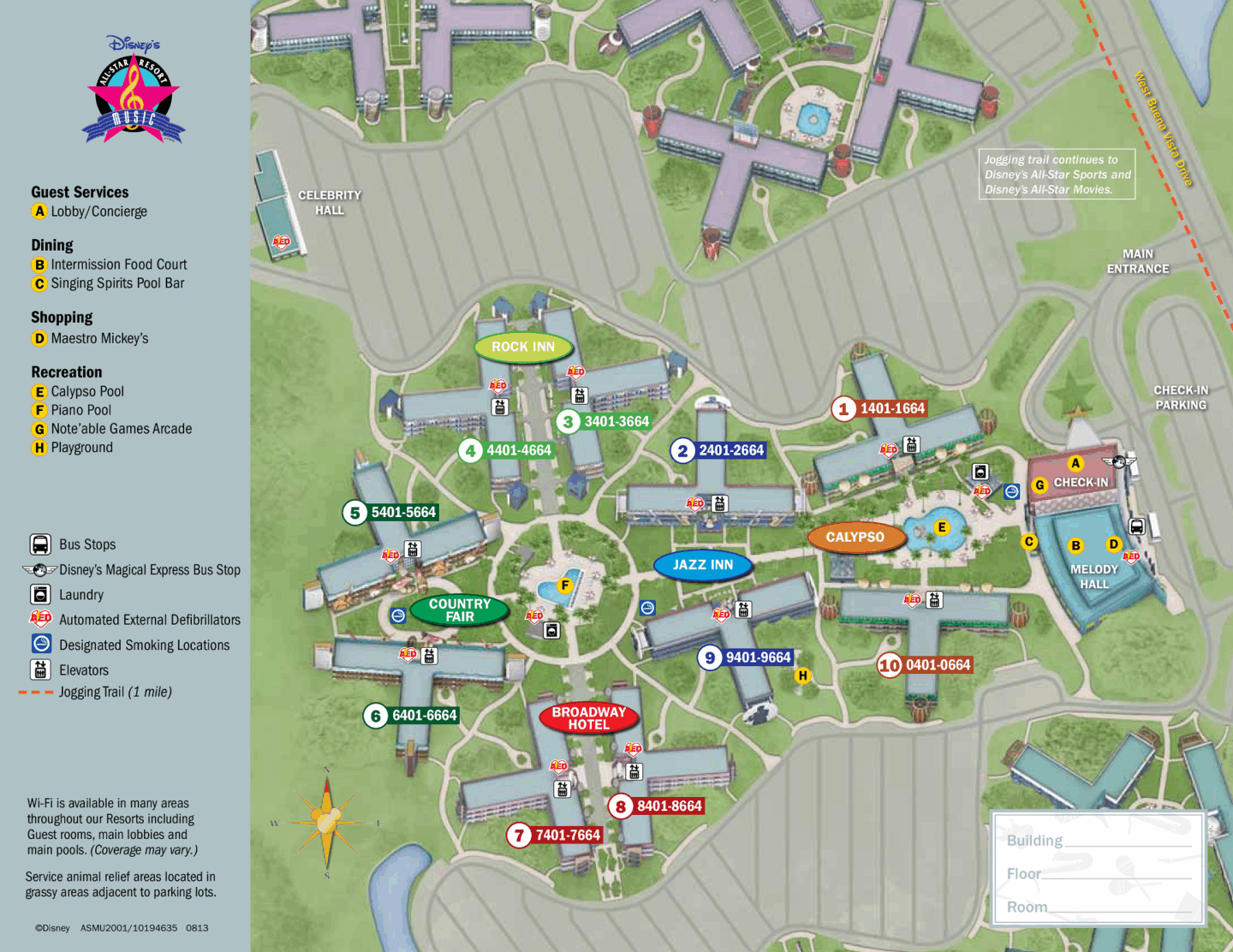 All Star Music Resort Map Disney World
