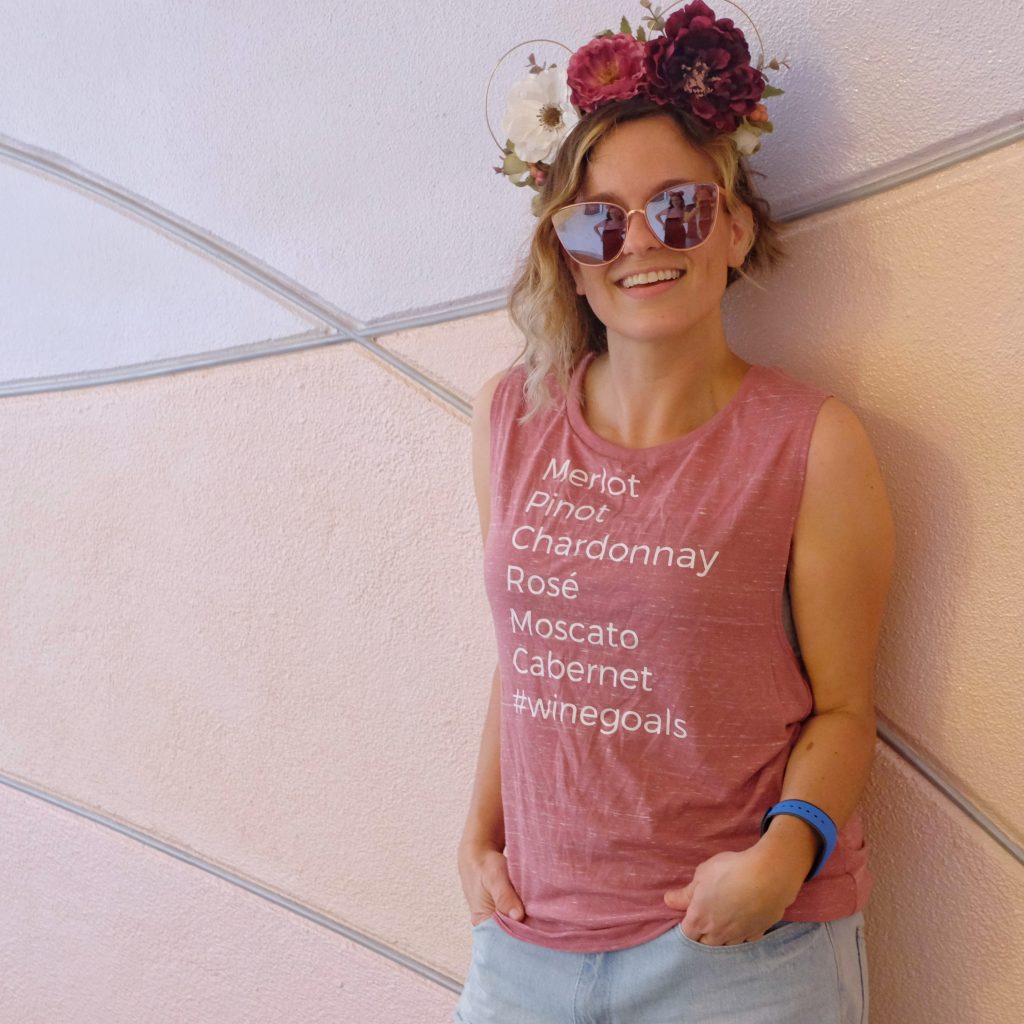 Rose Gold Wall at Mission Space Disney Walls